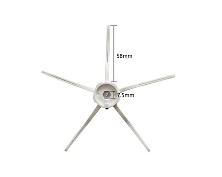 Roborock S5 S5 Max S6 S6 Pure Uyumlu 5 Kollu Yan Fırça 2 Adet